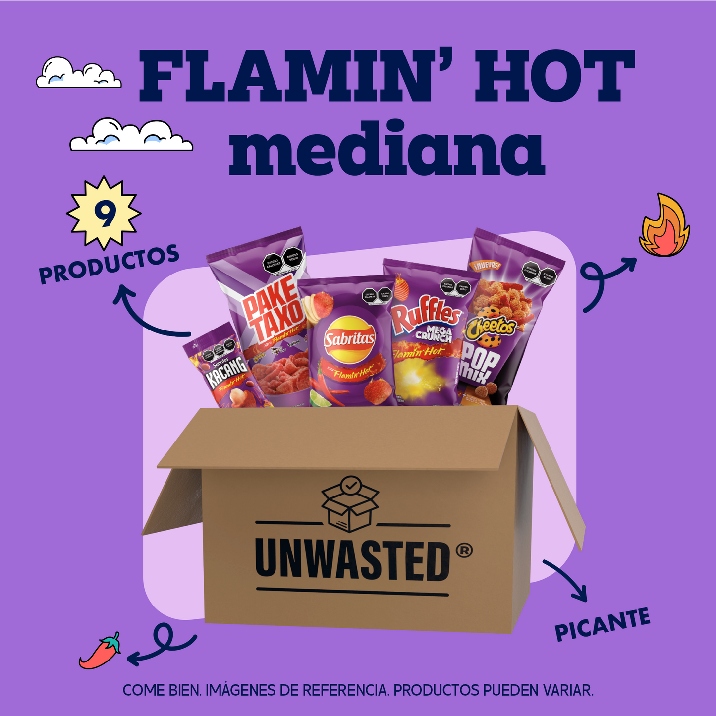 Mystery Box Mediana Flamin Hot